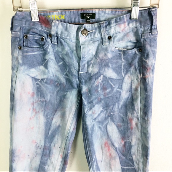 J Crew Factory Matchstick Skinny Jeans 26 Tie Dye - Picture 4 of 11